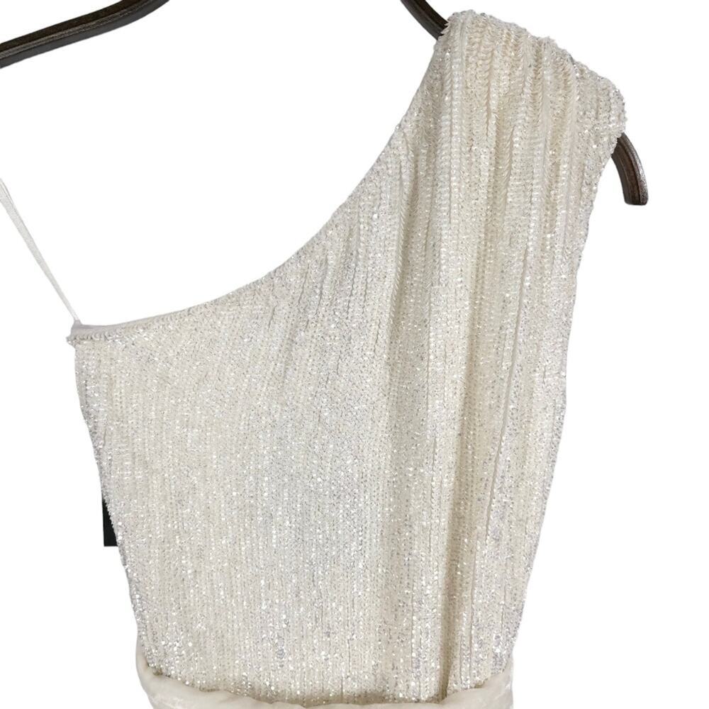 Retrofete Sequin Mini Dress One Shoulder - Picture 7 of 16